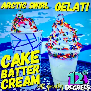 Cake Batter Cream Ice - Gelati &amp; Arctic Swirl