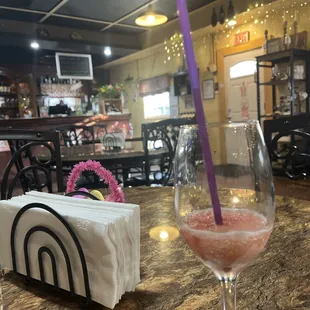 In house dining is calm and quaint