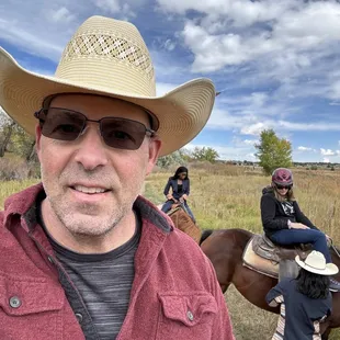 Chaz and Honey are amazing horses and Grace and Emma are fantastic wranglers!