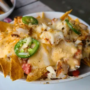 Seafood nachos
