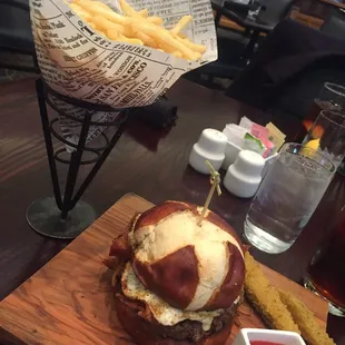 Bleu Burger. Yum yum!!