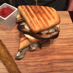 Portobello  mushroom sandwich