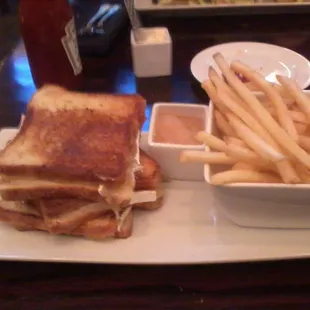 Two Cheese Grilled Cheese - 3 sandwiches in one entree!