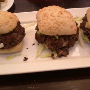 Black Bean Burger Sliders