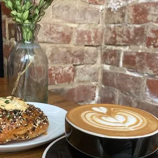 Cappuccino and everything pastry from Moxy