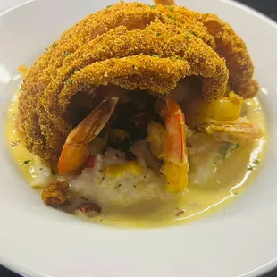 Shrimp + Grits W/Catfish