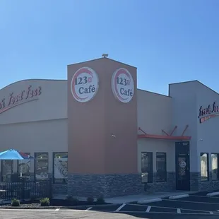 the exterior of the restaurant