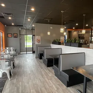 the interior of the restaurant
