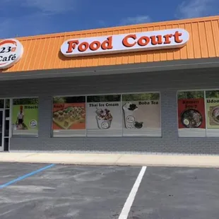 the front of the restaurant