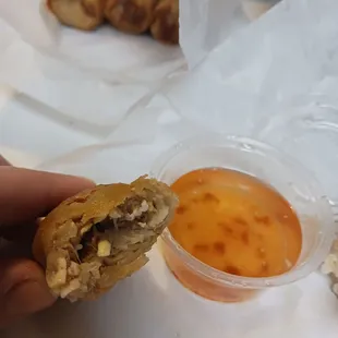 Egg Rolls with dipping sauce