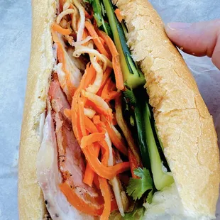 Banh mi classic with pork