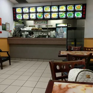 This is it. The whole restaurant. We ate at 1 of 3 tables, but it is really just take-out and delivery.