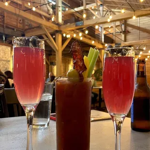 Blueberry Bubblys and Bloody Mary