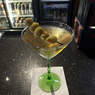 Extra dirty 129 martini