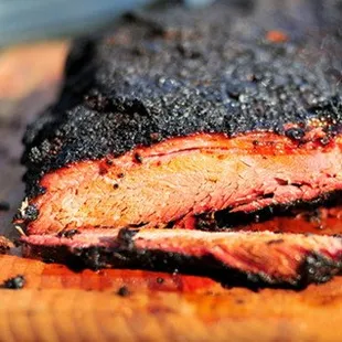 Our brisket is slow smoked for 14 hours!