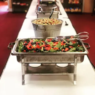 Strawberry Salad with our Homemade Citrus Agave Dressing.
