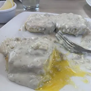 #7. Biscuits and Gravy with Egg