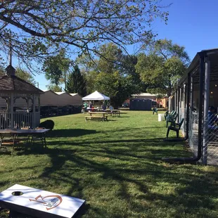 Gazebo and back lawn
