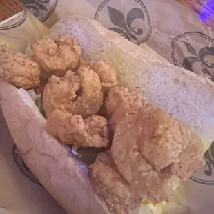 Shrimp Po- Boy 6".   $ 14.