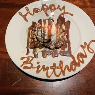 Brownie A La Mode-it's my birthday