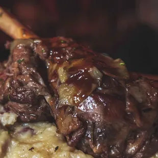 The Braised Lamb Shank  Photo by @mtoddphotography