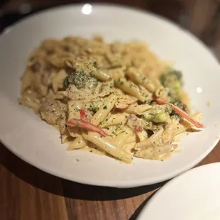Blackened chicken pasta