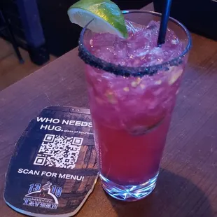 Dragon's breath Margarita. Super flavorful and spicy!