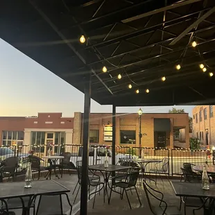 Outdoor patio seating