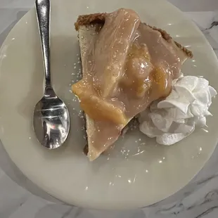 Peach bourbon cheesecake