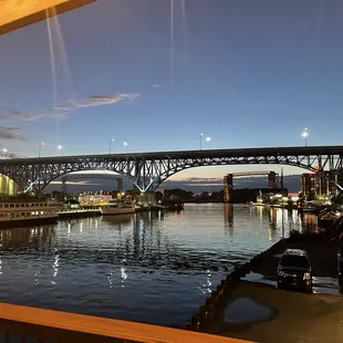 View from porch outside seating