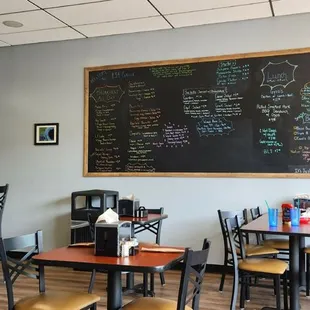Dining and menu board