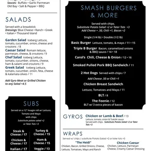 Updated menu 3/9/2025 with some new items!