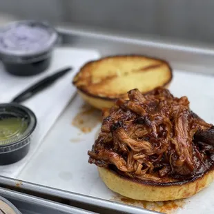 Pulled pork sandwich