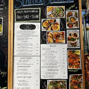 Seafood specials