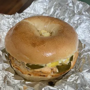 Spicy Egg Sandwich