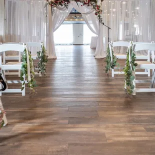 Wedding ceremony set up