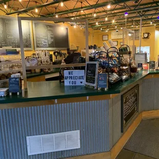 the inside of a coffee shop