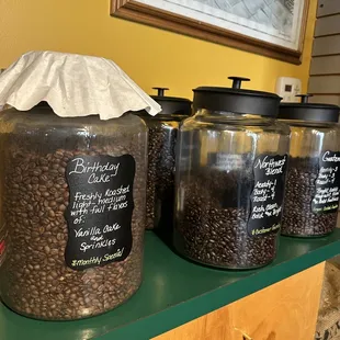 Coffee beans available for purchase