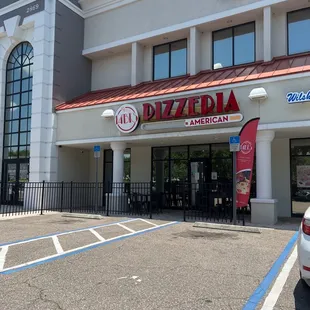 the front of the restaurant