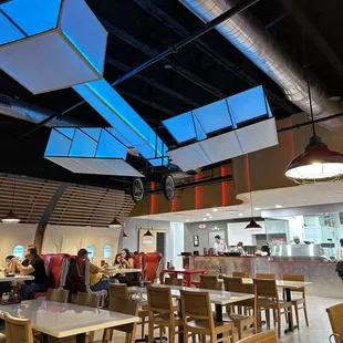 the interior of a restaurant
