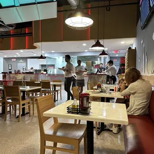 sushi and sashimi, interior