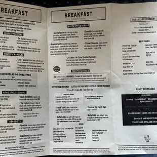 Menu 6/14/23-  several items are priced about $1-1.50 more than shown