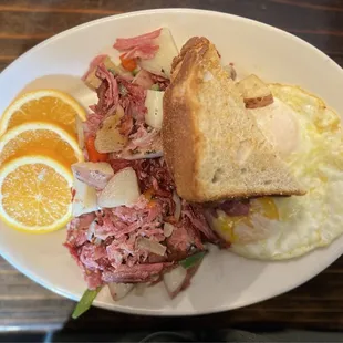 House made corned beef hash brunch $18. So GOOD!