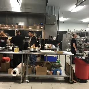 Hustle and bustle in the kitchen!