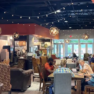 Coffee shop seating area