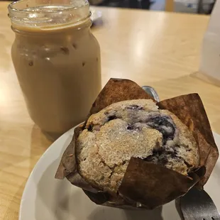 Blueberry Muffin and Iced Purple Haze Latte ( vanilla and lavender)