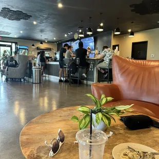 Quaint and comfortable seating.