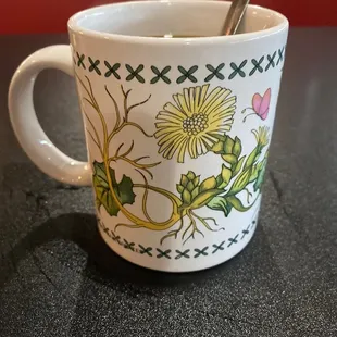 Flower coffee mug