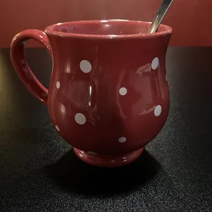 Polkadot coffee mug