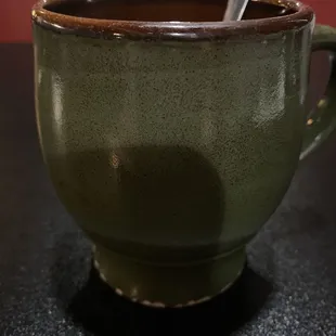 Big green coffee mug